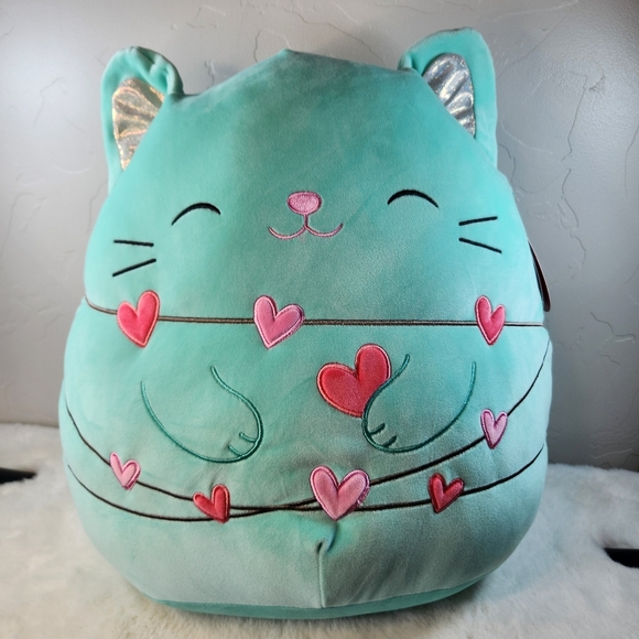 RARE Squishmallow Valentines 2025 Charisma the Cat 16 inch NEW with Tags - Picture 1 of 3